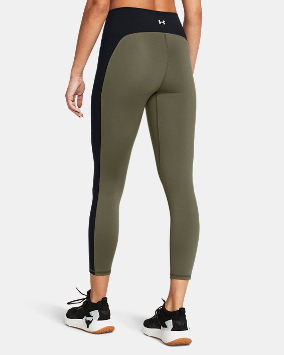 Women's Project Rock Lets Go Colorblock Ankle Leggings in Green image number 1